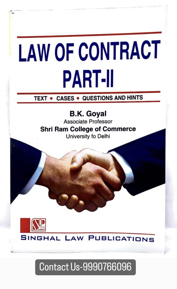 Singhals Law of Contract Part-II