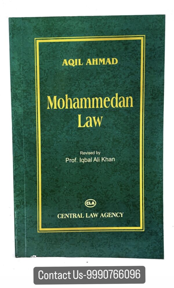 Aqil Ahmad's Mohammedan Law